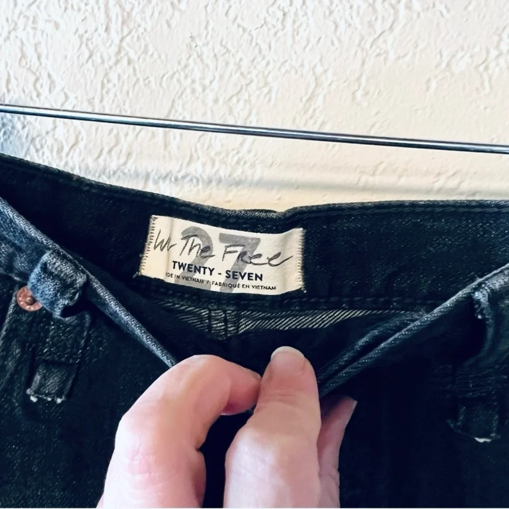We the free free people size 27 high rise, distressed jeans, denim shorts